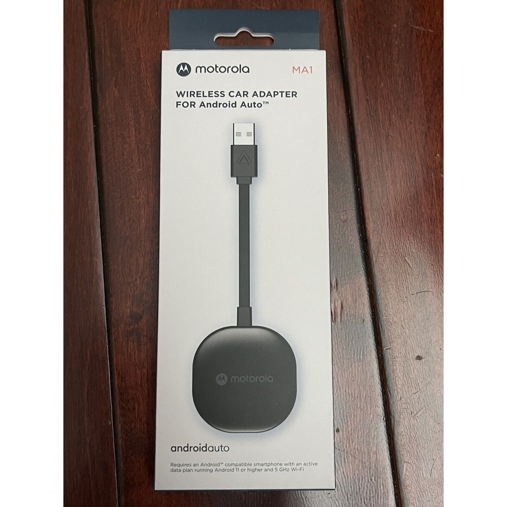 NEW Motorola MA1 Wireless Android Auto Car Adapter USB Bluetooth FAST SHIPPING